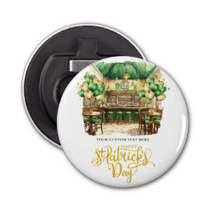 St. Patrick's Day Pub Personalised Bottle Opener