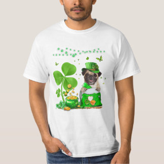 St Patricks Day Pug Lover Irish T-Shirt