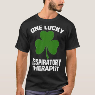 St Patrick's Day pyjamas One Lucky RT Respiratory  T-Shirt