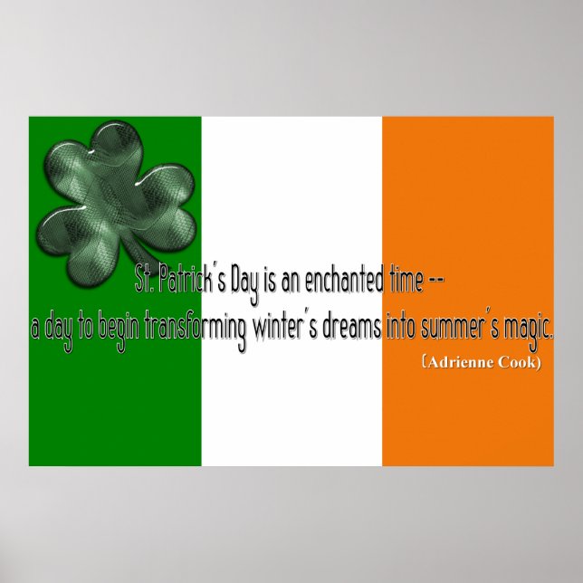 St. Patrick's Day Quote Print (Front)
