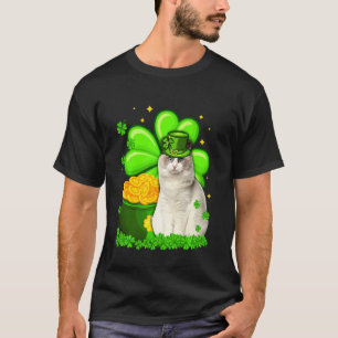 St Patrick's Day Ragdoll Irish Shamrock Cat T-Shirt