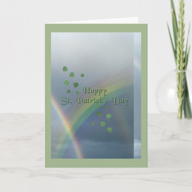 St. Patrick's Day Rainbow Card (Front)