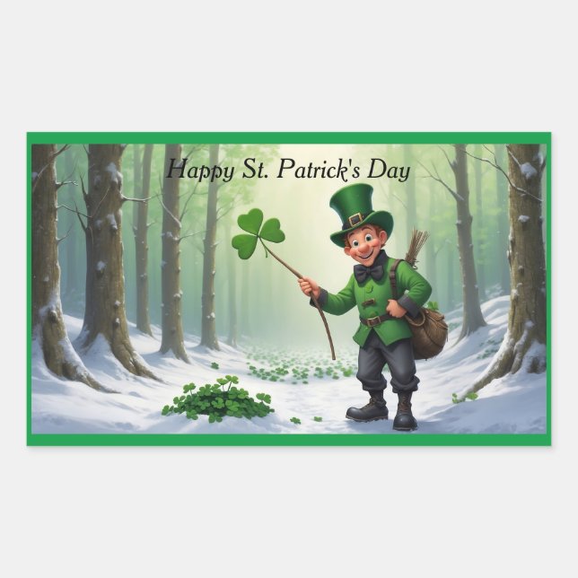 St. Patrick's Day  Rectangular Sticker (Front)