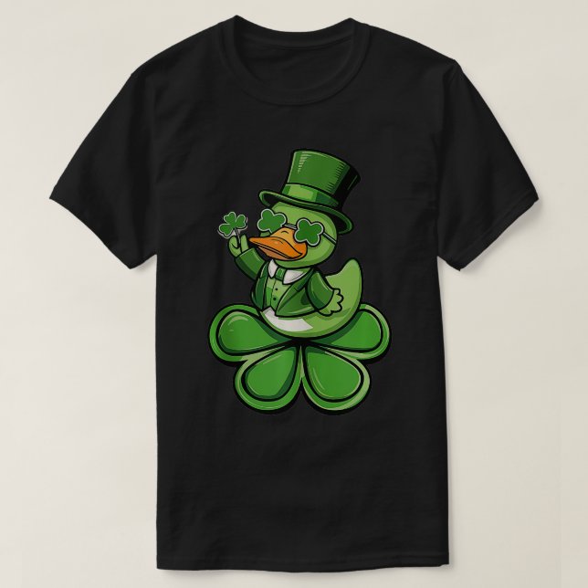 St Patricks Day Rubber Duck Tank Top (Design Front)