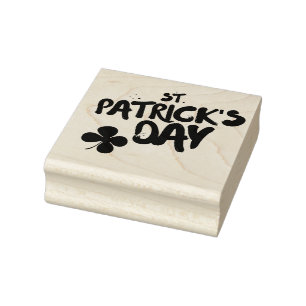 St Patrick's Day Rubber Stamp