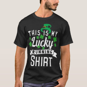 St Patricks Day Running for Men Women and Kids Lu T-Shirt