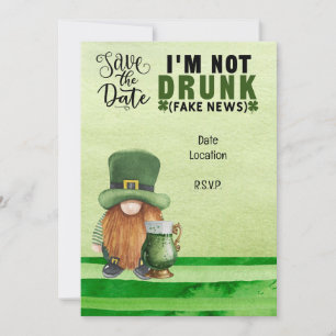 St. Patrick's Day Save the Date for Beer Invitation