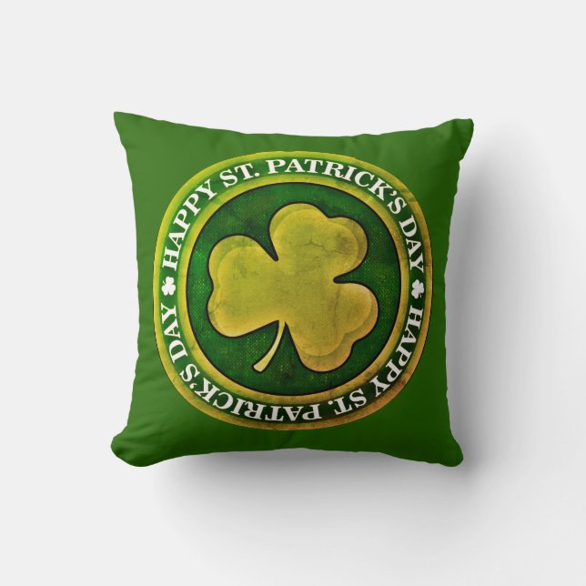 St Patrick's Day Seal Cushion (Front)
