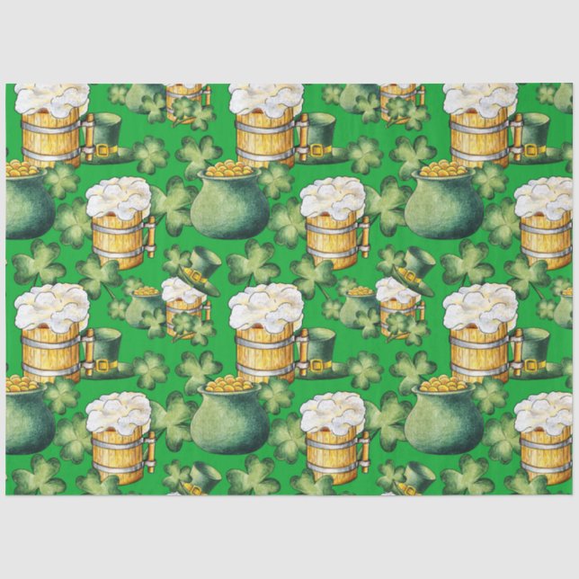 St Patrick's Day Series Design 36 Tissue Paper (Front)