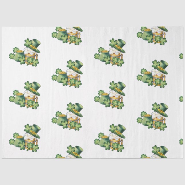 St Patrick's Day Series Design 40 Tissue Paper (Front)