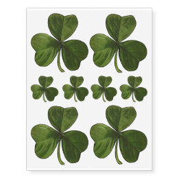 St Patrick's Day Set of 8 Irish Green Shamrocks