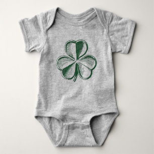 St. Patrick's Day Shamrock Baby Bodysuit