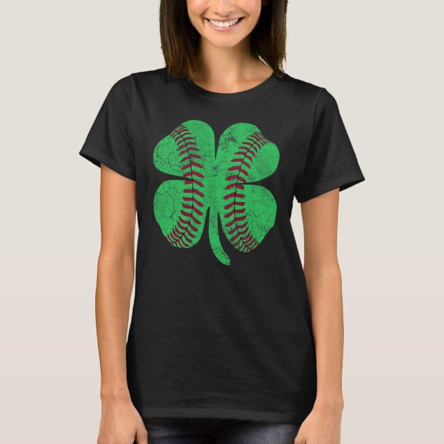 St Patricks Day Shamrock Baseball Saint Paddy's Ki T-Shirt (Front)