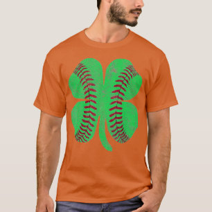 St Patricks Day Shamrock Baseball Saint Paddys Kid T-Shirt