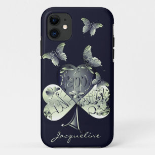St. Patrick's Day Shamrock Butterflies Case-Mate iPhone Case