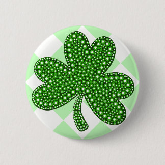 St Patricks Day Shamrock Classic 6 Cm Round Badge