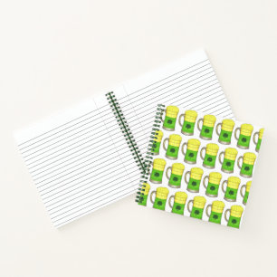 St. Patrick's Day Shamrock Clover Lucky Green Beer Notebook