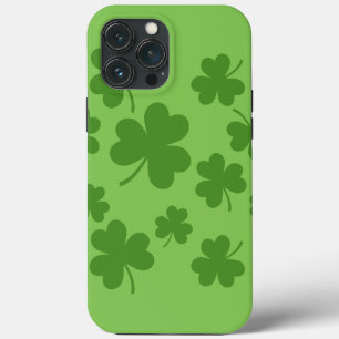 St Patrick's Day Shamrock Clover Pattern iPhone 13 Pro Max Case