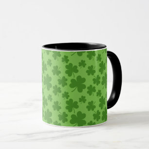 St Patrick's Day Shamrock Clover Pattern Mug