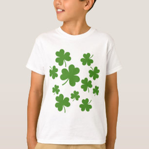 St Patrick's Day Shamrock Clover Pattern T-Shirt