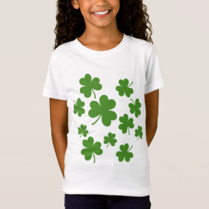 St Patrick's Day Shamrock Clover Pattern T-Shirt
