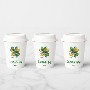 St. Patrick's Day Shamrock. Paper Cups