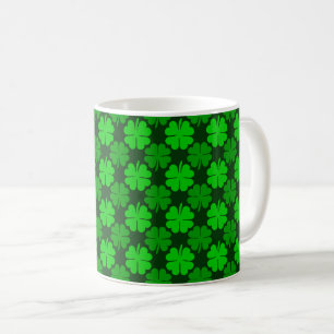 St. Patrick's Day Shamrock Pattern Coffee Mug