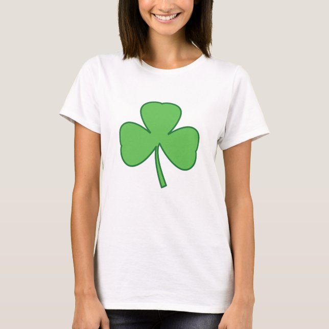 St. Patrick's Day Shamrock T-Shirt Top (Front)