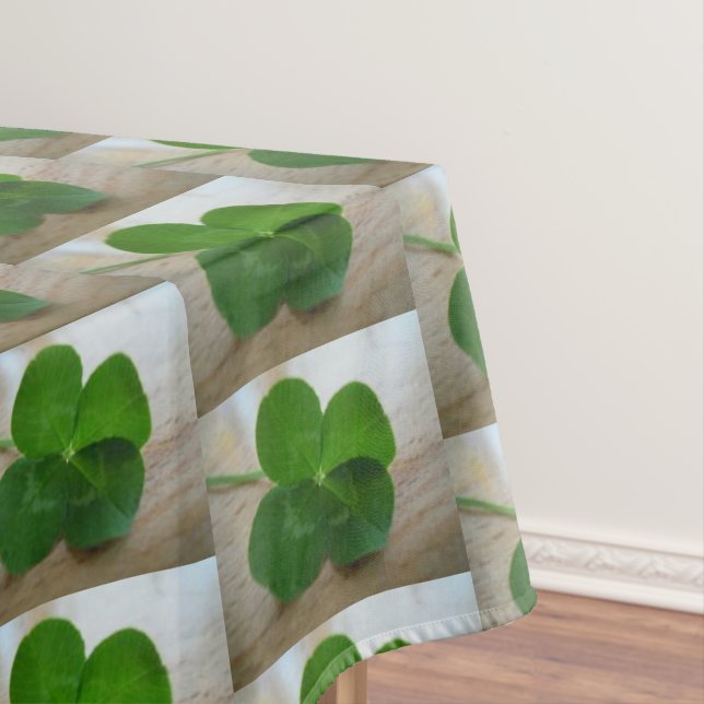 ST. PATRICK'S DAY SHAMROCK table cloth (In Situ)