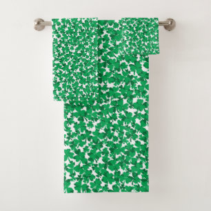 St. Patrick's Day Shamrocks Bath Towel Set