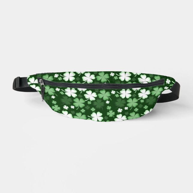 St. Patrick's Day Shamrocks Bum Bags (Front)