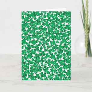 St Patrick's Day Shamrocks Card