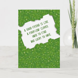 St. Patrick's Day shamrocks Card