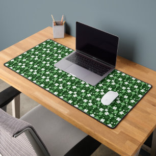 St. Patrick's Day Shamrocks Desk Mat