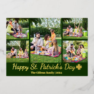  St. patrick's day Shamrocks family photo Collage