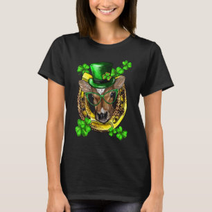 St Patricks Day Shamrocks Funny Lucky Cow Heifer H T-Shirt