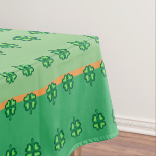 St Patricks Day shamrocks leprechaun Tablecloth