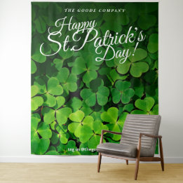 St. Patrick's Day Shamrocks | Photo Backdrop Tapestry