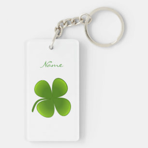 St Patrick's Day Shamrocks Thunder_Cove Key Ring