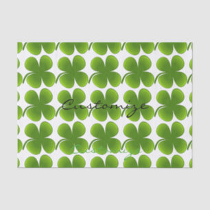 St Patrick's Day Shamrocks Thunder_Cove Tissue Paper