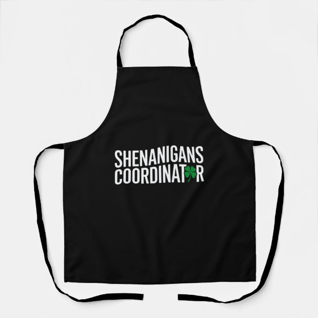 St. Patrick's Day Shenanigan Coordinator Apron (Front)