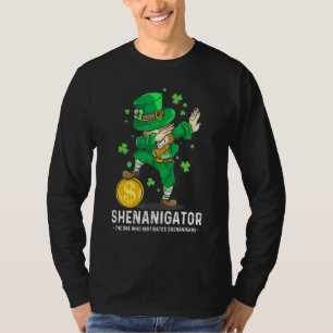 St Patricks Day Shenanigator Dabbing Leprechaun T-Shirt
