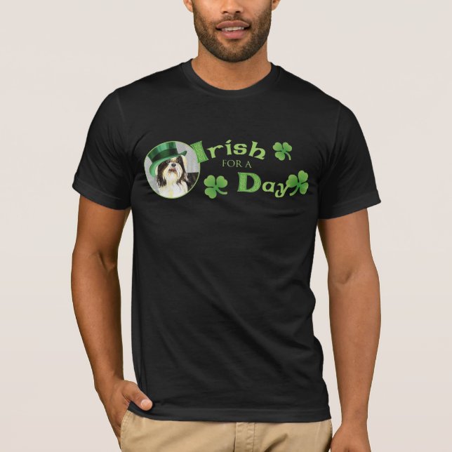 St. Patrick's Day Shih Tzu T-Shirt (Front)