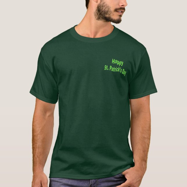 St. Patrick's Day  shirt with design on back SPDS1 (Front)