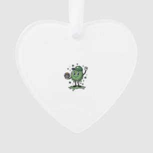St Patricks Day Slime Mascot Vintage Vector Shirt_ Ornament