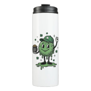 St Patricks Day Slime Mascot Vintage Vector Shirt_ Thermal Tumbler