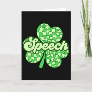 St Patricks Day Speech Therapist Slp Speech Therap Card