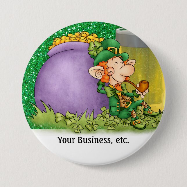 St. Patrick's Day - SRF 7.5 Cm Round Badge (Front)