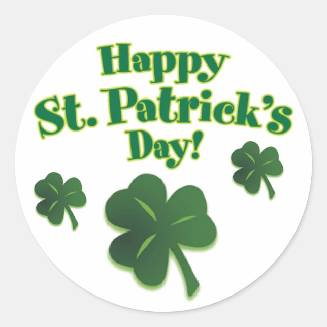 St Patrick's Day Stickers (Front)