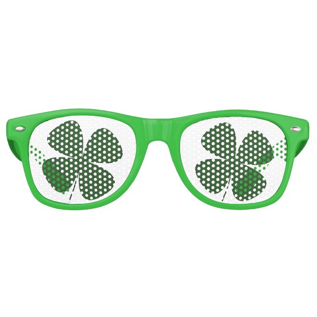 St. Patrick's Day Sunglasses - Four Leaf Clover (Front)
